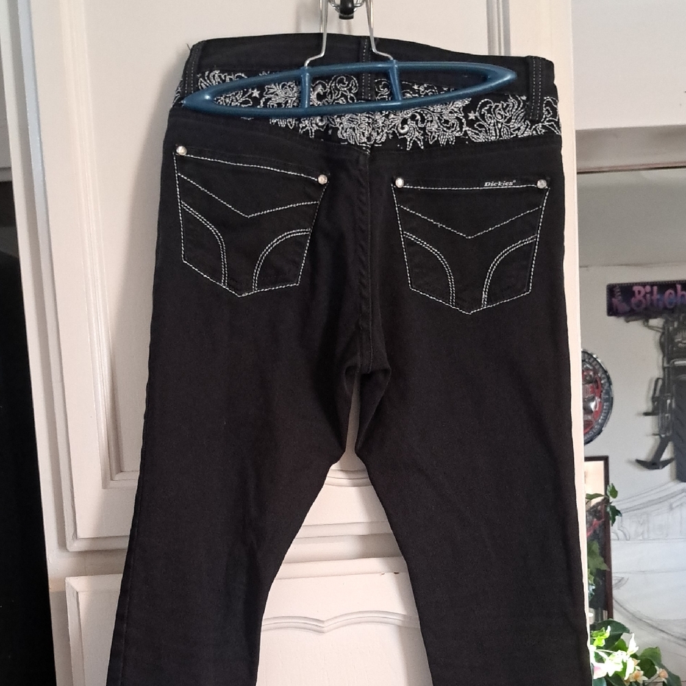Dickies Black High Rise Women Jeans